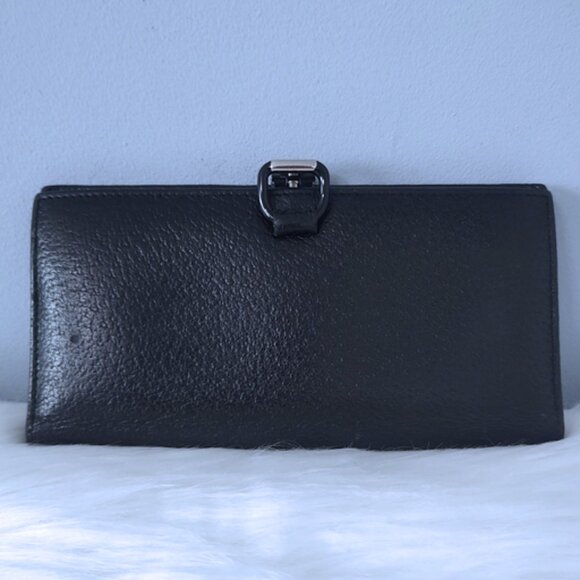 Gucci vintage horsebit textured leather wallet w/COA EUC - Picture 5 of 8